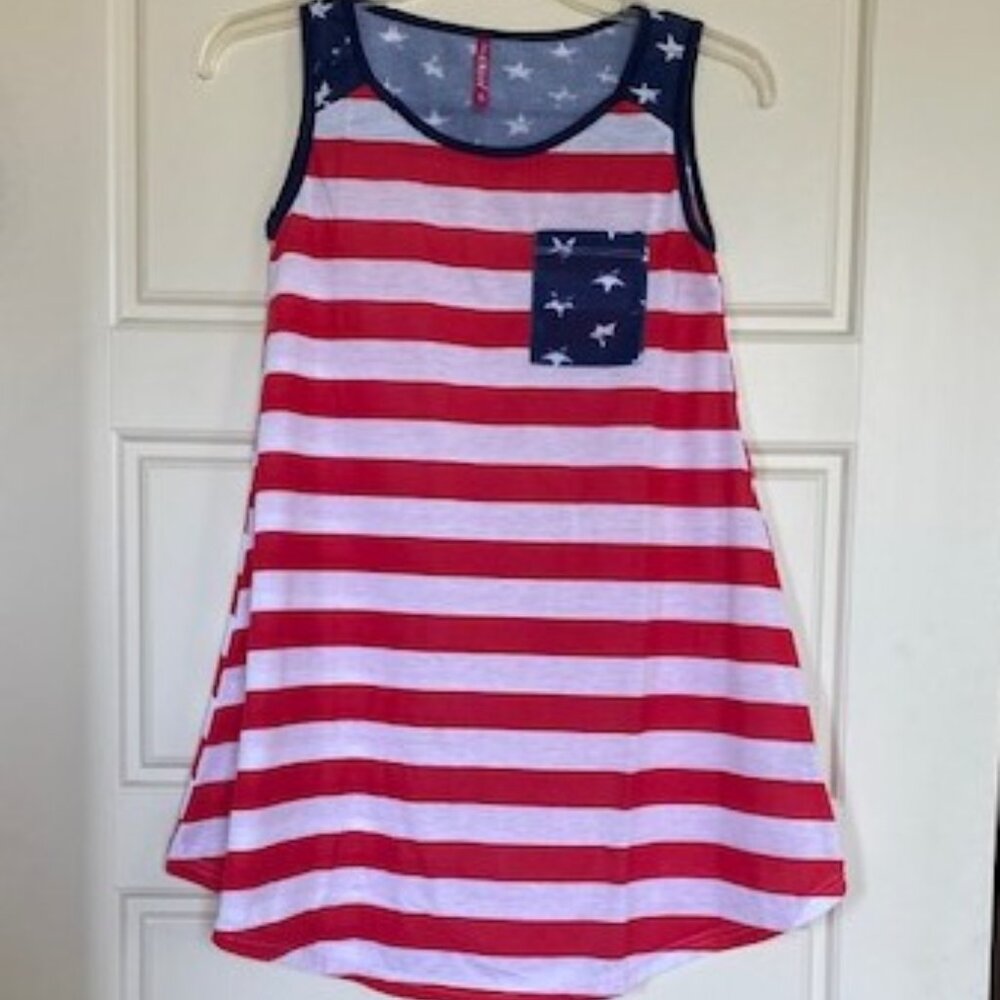 Patriotic Pocket Tank - size small